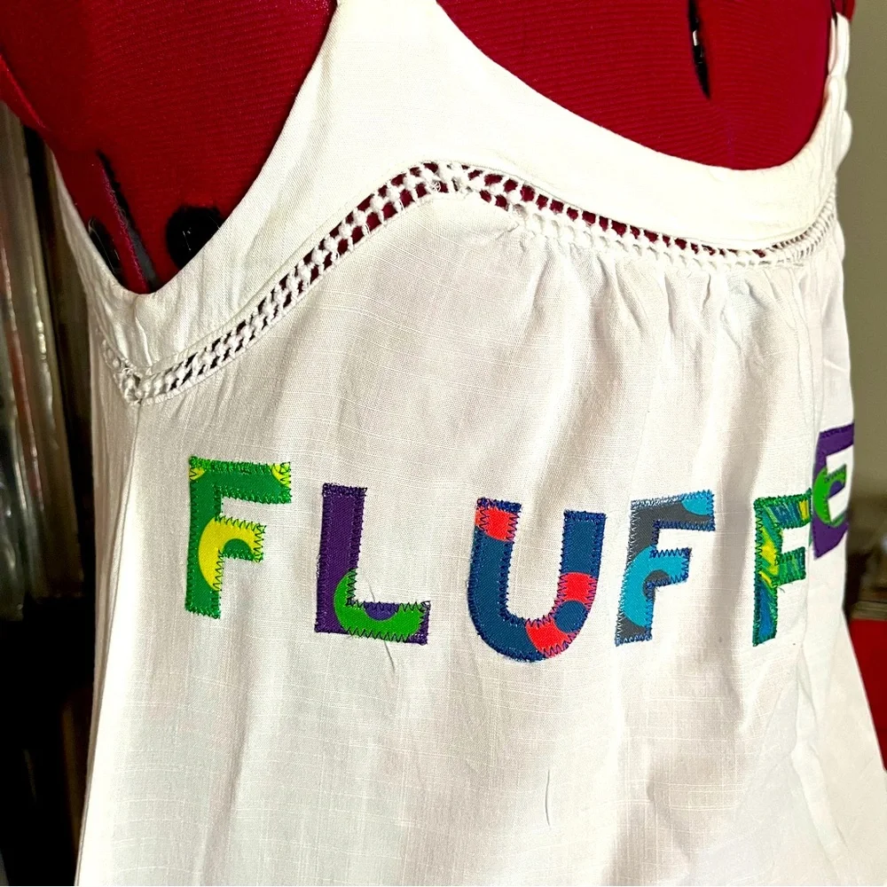 FLUFFHEAD mini dress pocket fishman donuts PHISH upcycled patchwork ⭕️🌈shakedown - Picture 1 of 15